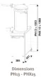 Poussoir hydraulique vertical en inox 13 Litres DADAUX - PH 13 PH 13