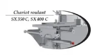 Scie  os avec Chariot coulissant sur socle inox - Lame 3150mm DADAUX - SX 400 C SX 400 C
