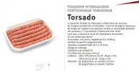 Poussoir Portionneur Torsadeur hydraulique en inox 32 Litres DADAUX - TORSADO TORSADO