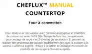 Four mixte lectrique 5 niveaux GN1/1 CHEFLUX MANUAL COUNTERTOP UNOX XV393