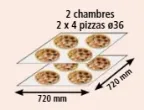 Four  pizza lectrique 2 chambre 4 pizzas 36 TORNATI FORNI - X272M X272M