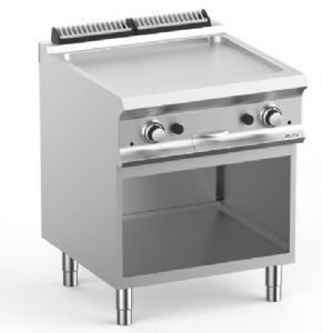 Plancha professionnelle gaz sur socle