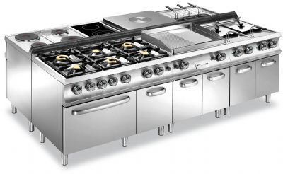 Ligne de cuisson professionnelle