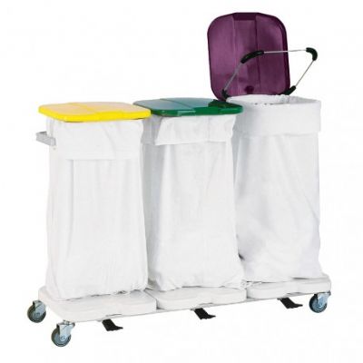 Chariot de collecte et tri du linge sale