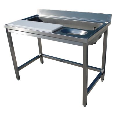 Table de prparation inox viande