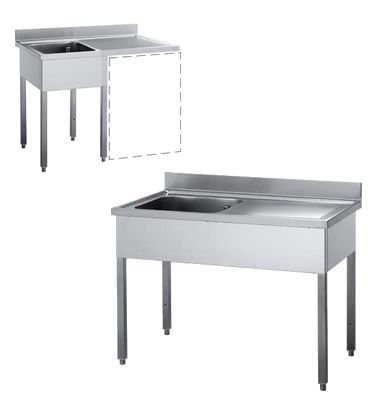 Plonge inox professionnelle