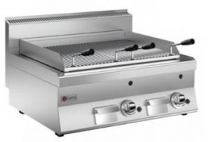 Grill Gaz pierre de lave 2 zones BARON Grill Gaz pierre de lave 2 zones BARON