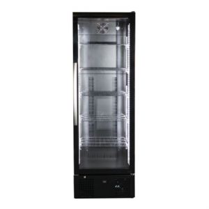 Armoire  boisson 1 porte vitre 293 Litres noire COMBISTEEL