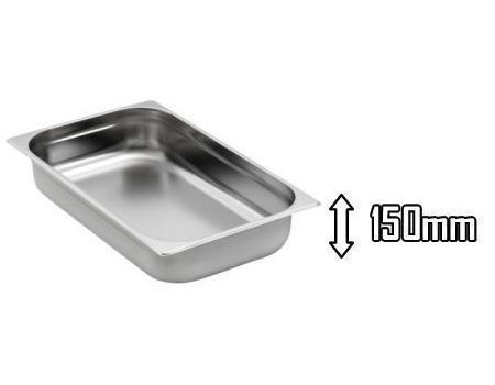 Bac gastro inox GN 1/1 profondeur 150mm