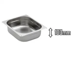 5 Bacs gastro inox GN 1/2 profondeur 100mm B1210 x 5