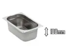 5 Bacs gastro inox GN 1/4 profondeur 100mm