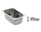 5 Bacs  gastro inox GN 1/4 profondeur 150mm