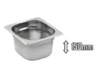 5 Bacs gastro inox GN 1/6 profondeur 150mm