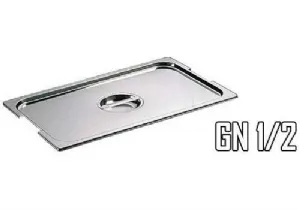 5 Couvercles pour bac gastro inox GN 1/2 C12 x 5