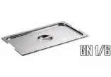 5 Couvercles pour bac gastro inox GN 1/6