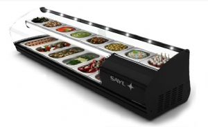 Vitrine  tapas rfrigre 6xGN1/3 et 8xGN1/6 SHARK SAYL - V68