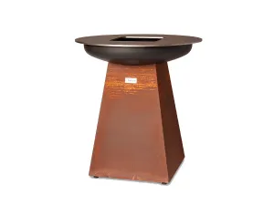 Barbecue brasero plancha hauteur 100cm version corten ONFIRE VC