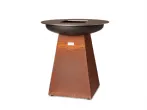 Barbecue brasero plancha hauteur 100cm version corten ONFIRE