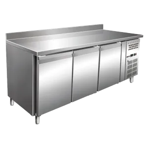 Table rfrigre ngative 3 portes avec dosseret REDFOX MFT 3D