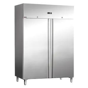 Frigo professionnel positif 2 portes 1400 Litres en inox REDFOX MN 1300