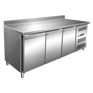 Table rfrigre positive 3 portes avec dosseret REDFOX MNT 3D