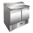 Saladette rfrigre 2 portes avec vitrine  capot REDFOX