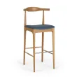 Tabouret de bar en bois et similicuir LATTE BAR SANDALYECI