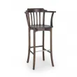 Tabouret de bar en bois fonc GRAND BAR SANDALYECI