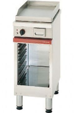 Plancha professionnelle lectrique en acier lisse 400 AMBASSADE