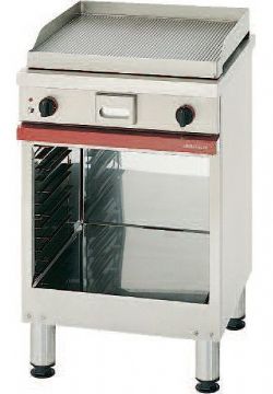 Plancha professionnelle lectrique en acier rainure 600 AMBASSADE