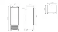 Armoire de s�chage 1 porte compatible 60 Hz INFRICO AN501SC-60hz