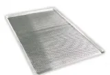 Plaque p�tisserie aluminium 400x600mm perfor�e 4 bords 45� embouties �paisseur 1.5mm