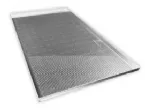 Plaque p�tisserie aluminium 325x530mm (GN1/1)  perfor�e 4 bords droits de 20mm