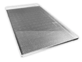 Plaque p�tisserie aluminium 530x650mm (GN2/1)  perfor�e 4 bords droits de 20mm APL61