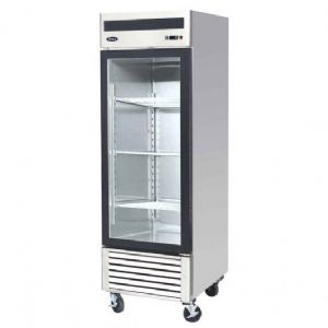 Frigo professionnel positive 1 porte vitre 610 Litres ATOSA - MCF8705GR
