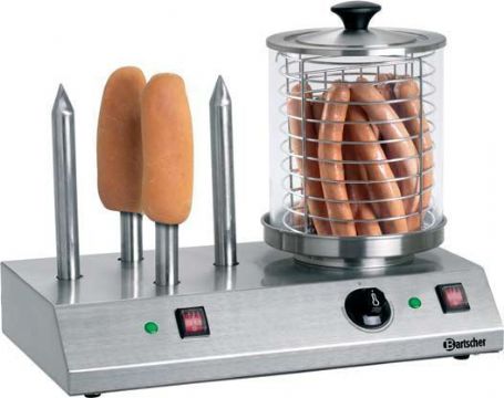 Chauffe-saucisses professionnel avec 4 plots BARTSCHER