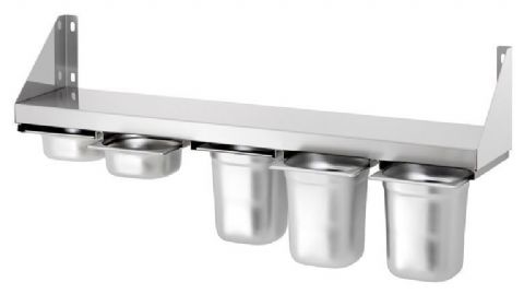 Etagère inox murale à épices - Longueur 1000mm BARTSCHER Etagère inox murale à épices - Longueur 1000mm BARTSCHER