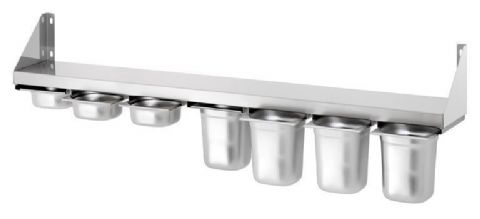 Etagère inox murale à épices - Longueur 1400mm BARTSCHER Etagère inox murale à épices - Longueur 1400mm BARTSCHER