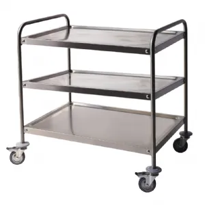 Chariot de service inox 3 niveaux Longueur 800mm BERTRAND - CD3/0850-C CD3/0850-C