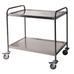 Chariot de service inox 2 niveaux Longueur 900mm BERTRAND - CD2/0960-C CD2/0960-C