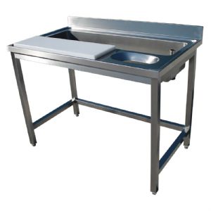 Table de prparation inox pour viande et poisson 1600x700mm BERTRAND - PLPV/1670