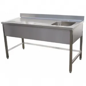 Table du chef inox cuve  droite 2000x700mm BERTRAND - TCDX/2070 TCDX/2070