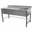 Table du chef inox cuve  droite 1400x700mm BERTRAND - TCDX/1470