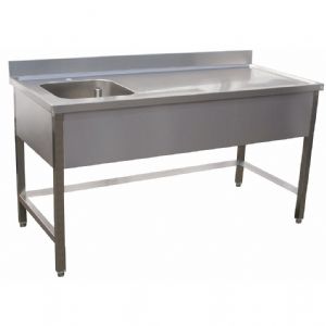 Table du chef inox cuve  gauche 1000x700mm BERTRAND - TCGX/1070