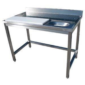 Table inox lave lgumes 1400x700mm BERTRAND - PLPL/1470
