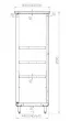 Armoire haute inox ouverte - Longueur 1400mm BERTRAND - AHO/145 AHO/145