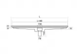 Caniveau de sol vacuation centrale 1600x400mm BERTRAND - CNC/164 CNC/164