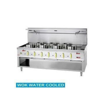 Fourneau wok 7 brleurs en triangle DIAMOND