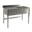 Plonge inox 1 bac avec gouttoir  gauche 1200x700mm BERTRAND - PL/1215G