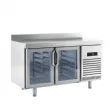 Table r�frig�r�e 2 portes vitr�es positif 700 de profondeur compatible 60 Hz INFRICO